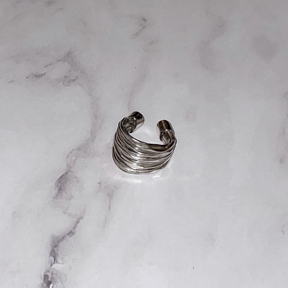 Sterling Silver Adjustable Statement Ring - image 1